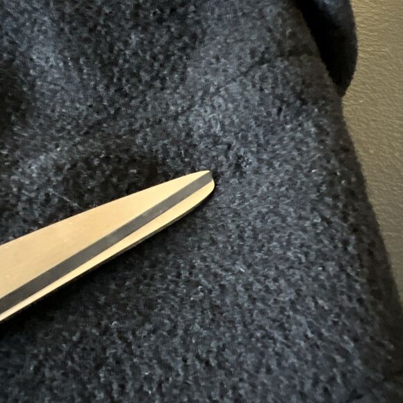 Vtg 50s Forstmann Pea Coat S/M Black Cashmere 1/2 Sleeve Pockets Retro Glam MCM - Picture 12 of 16